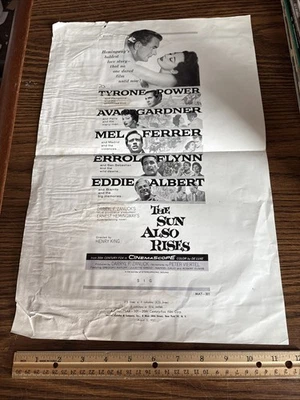 Póster de muestra simulada publicitaria 1957 raro de colección El sol también sale Ernest Hemingway Foto 1 de 4