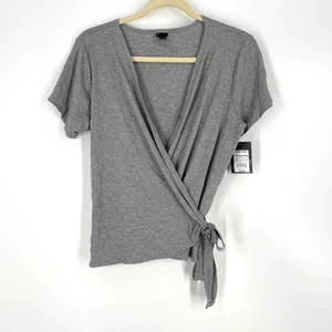 Top tejido envolvente gris Art Class para niñas talla XL NUEVO CON ETIQUETAS - Imagen 1 de 5