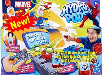 Nuevo Hasbro Marvel Spider-Man Hydro Pods Clash & Splash Duel Battle Set #G1443 Foto 1 de 4