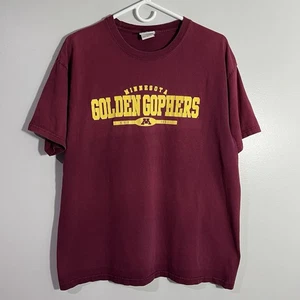 Vintage OVB Minnesota Golden Gophers rotes kurzärmliges T-Shirt Herren Large - Bild 1 von 7
