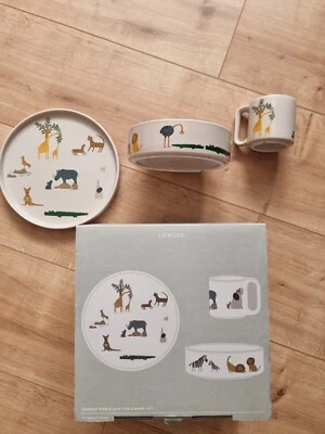 Liewood Kinder Camren Porzellan Set  3 tlg. Teller Schüssel Tasse - Bild 1 von 4
