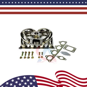 Turbo Manifold for Honda Civic Acura Integra CRX Del Sol D15 D16 T3 38mm WG SS - Picture 1 of 4