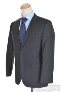 HUGO BOSS Current Gray Tic 100% Wool Jacket Pants SUIT Mens - 38 R - Picture 1 of 10