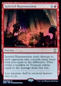[4x] Spiteful Repossession - Foil - Near Mint, English - New Capenna Commander M - Picture 1 of 1