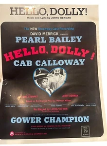 Hello Dolly Sheet Music By Jerry Herman  1963 Edwin H Morris Company Cab - Picture 1 of 4