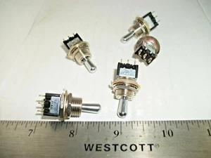 LOT OF MINI (MOM)ON/OFF/ON(MOM) TOGGLE SWITCHES-THAT FIT INTO FULL SIZE HOLE S - Picture 1 of 1