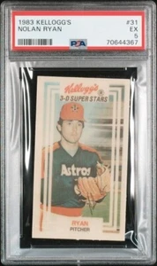 1983 Kelloggs Nolan Ryan #31 PSA 5 - Picture 1 of 2