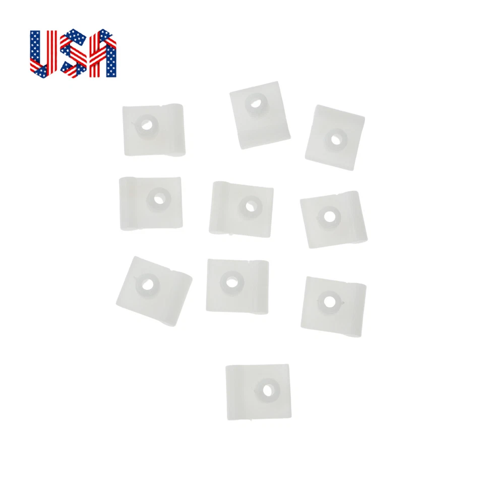 10x clipes de forro de para-lama brancos de plástico compatíveis com Nissan NV1500 NV2500 NV3500 - Imagem 1 de 4