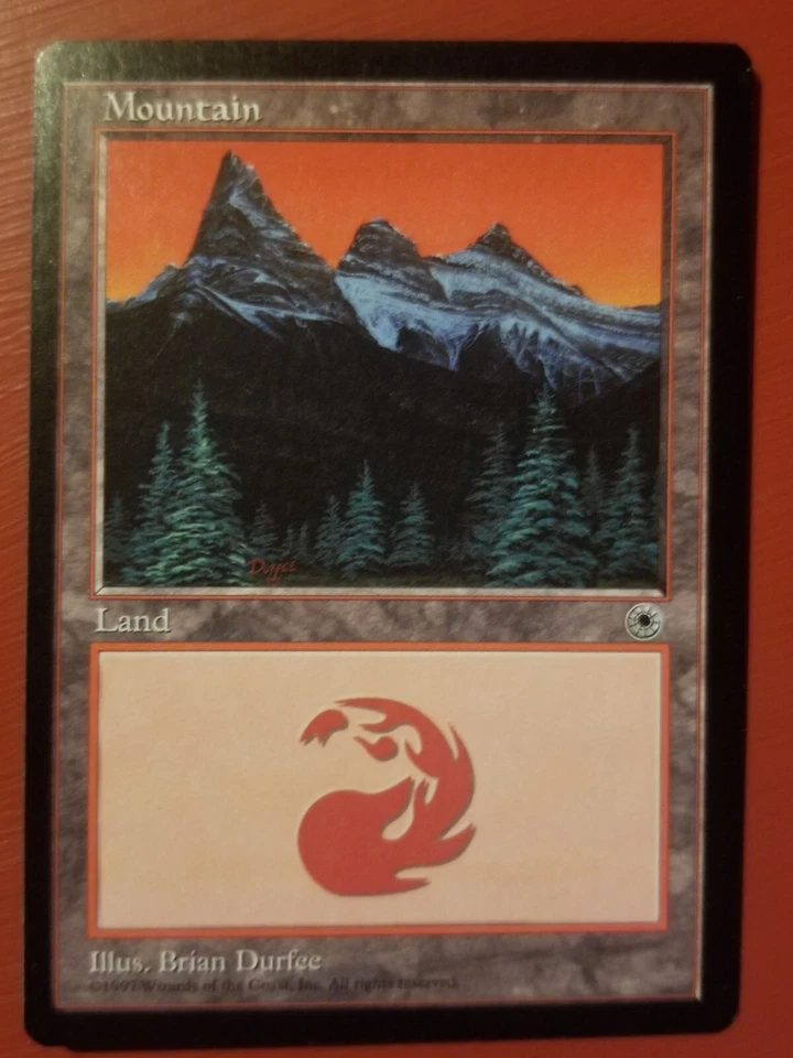 MTG Magic the Gathering Mountain (Three Peaks) Portal NM/M - Image 1 of 1