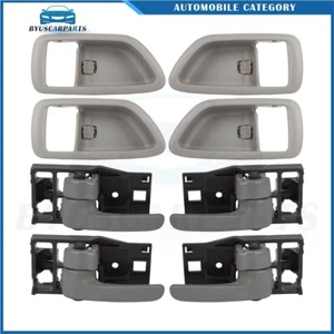 4Pcs Inner Interior Front Rear Door Handle w/Bezel For 01-07 Toyota Sequoia 4.7L - Picture 1 of 7