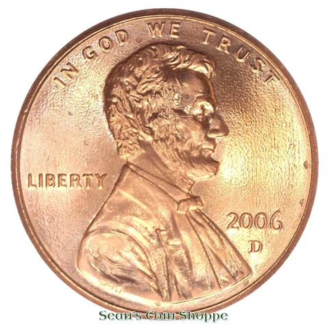 2006 D Lincoln Cent Penny 1C Beautiful Red Uncirculated Denver Ships Free! Cover