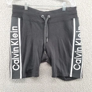 CALVIN KLEIN PERFORMANCE SPORT WOMENS BLACK MEDIUM SHORTS - Picture 1 of 9