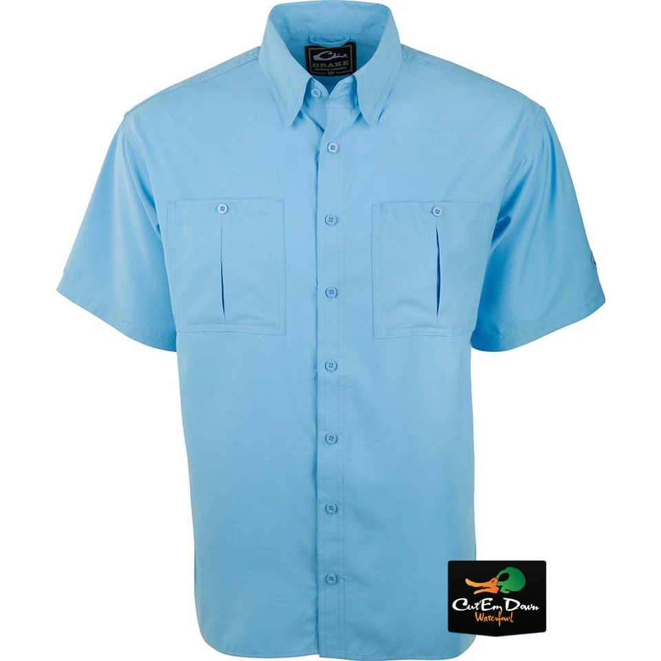 DRAKE WATERFOWL SYSTEMS FLYWEIGHT SHIRT WITH VENTED BACK SHORT SLEEVE - Image 1 of 1