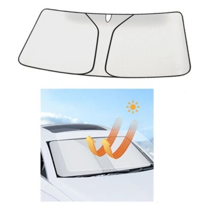 Car Windshield Sun Shade Foldable Sun Blocker for Car Truck SUV Automotive In - Image 1 of 4