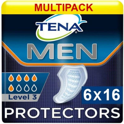 TENA For Men Level 3 diskrete Einlagen Inkontinenzeinlagen Männer 6x16= 96 Stück - Bild 1 von 3