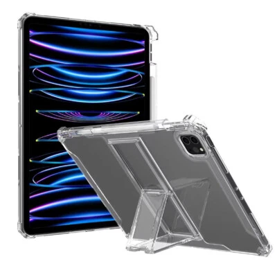 Shockproof Clear Case Stand For iPad 10th 9th 8th 7th 6th Air 5/4 Pro 11/12.9/13 - Image 1 of 4