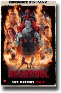 Póster de la película Deadpool de AMC Theatres - Folleto promocional Imax 11 X 17 Collage - Imagen 1 de 1