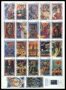 1990 * Manifesto, Poster "TAROCCHI DI VETRO - Uncut Sheet" (A-) - Foto 1 di 7