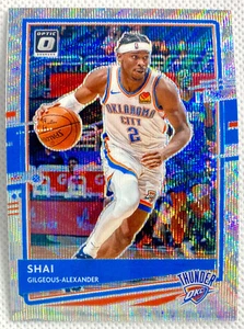 2020-21 Donruss Optic Shai Gilgeous-Alexander Silver Wave Prizm Card #143 OKC - Picture 1 of 2