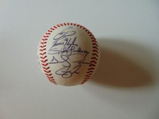 RARE "2001 Tulsa Drillers" Team Signed Baseball (X18) W Hank Blalock Mueller COA