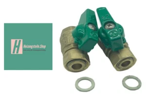 MHG Anschluss-Set KW/TWW 2x Kugelhahn grün 1/2 Zoll 96.33000-7016 NEU in OVP - Bild 1 von 5