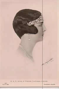 Vintage Postkarte Prinzessin Anne von Orléans Herzogin von Aosta - Bild 1 von 2