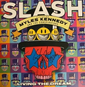 Slash SIGNED Living The Dream VINYL LP Myles Kennedy Guns N Roses NEW 2019 COA - Picture 1 of 3