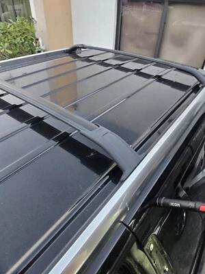 Cadillac Escalade ESV 2015-2020 OEM techo derecho izquierdo portaequipajes con barra transversal Foto 1 de 4