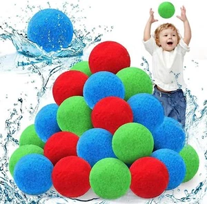 20Pcs Reusable Water Balloons Splash Balls Summer Outdoor Fun Water Bombs Toys - Picture 1 of 12