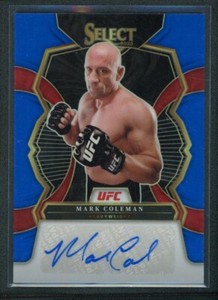 2023 MARK COLEMAN 26/75 AUTO PANINI SELECT UFC BLUE AUTOGRAPHS