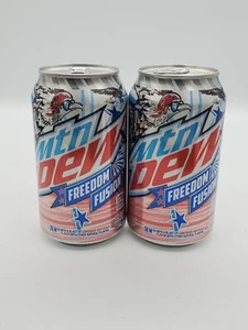 2 nuevas latas completas de rocío 2024 Mtn Mtn Dew Freedom Fusion Mountain Dew Latas Mt Dew - Imagen 1 de 4