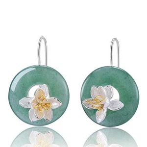 ✦ Geschenke für Frauen ✦Springlight Ohrringe Lotus Flüstert Edelstein Ohrring...