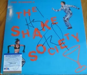 FRED SCHNEIDER SIGNED THE SHAKE SOCIETY SOLO LP MONSTER! PROOF B-52'S PSA 17178 - Picture 1 of 3