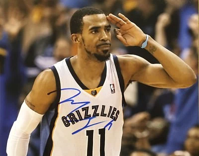 PROVA! Foto autografada 8x10 assinada por Mike Conley Memphis Grizzlies Buckeyes - Imagem 1 de 2