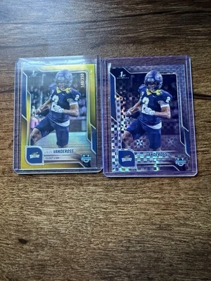 2025 Bowman U Chrome Junior Vandeross Numbered Card Lot X2 - Image 1 of 2