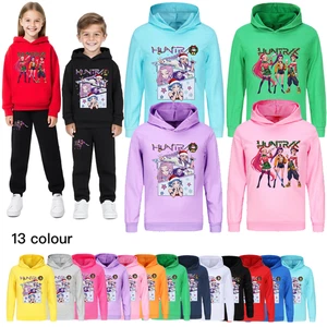 Kids Girls Devil Hunters Christmas Casual Hoodie Kpop Hoody Sweatshirt Xmas Gift - Picture 1 of 51