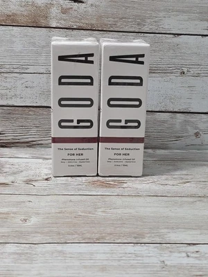 Perfume con infusión de feromonas Goda For Her 0,5 fl oz 15 ml vegano lote de 2 Foto 1 de 4