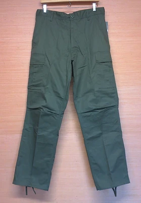 Pantalones cargo Rothco Mil-Spec Tactical OD verde BDU talla mediana regular Foto 1 de 4