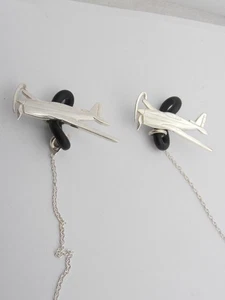 Airplane: Silver 925 Glasses Chain - Airplane Eyewear Cord - Picture 1 of 8