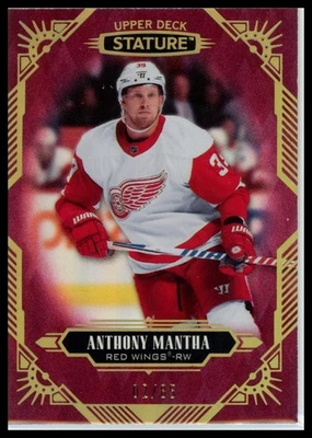 Anthony Mantha #/85 - 2020-21 Upper Deck Stature Red #44 Detroit Red Wings - Image 1 of 2