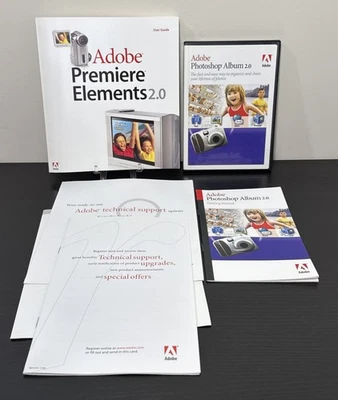 Adobe Photoshop Album 2.0 - with User Guide And Serial Numbers - Image 1 of 4
