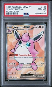 PSA GEM MT 10 - Pokemon Wigglytuff EX 187/165 SV Scarlatto e Viola 151 Holo - Foto 1 di 2
