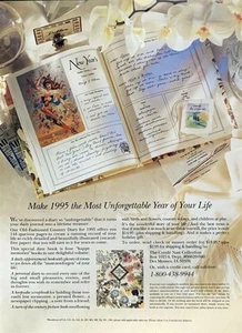 1994 Old-Fashioned Country Diary 1995 Vintage PRINT AD - Picture 1 of 1