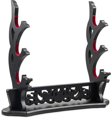 Gancho acolchado de 3 niveles soporte de katana soporte de exhibición para Tanto Rapier Samurai C Foto 1 de 2
