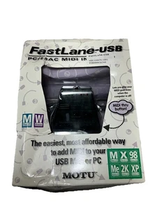 MOTU FastLane 2x2 USB MIDI Interface with USB Cable - Picture 1 of 11