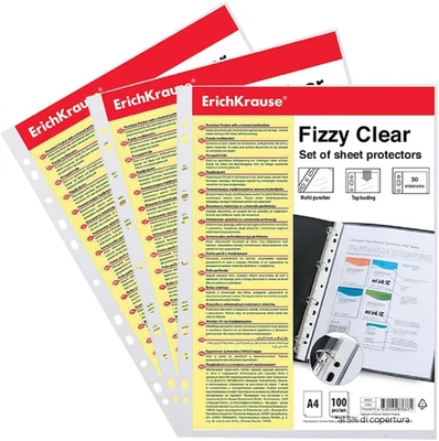 Confezione Da 100 Pz Fizzy Clear - Buste Trasparenti Formato A4 (22 X 30 Cm) Lis - Immagine 1 di 4