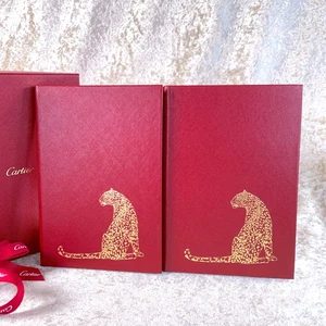 Cartier Notebooks Notebook Red Panthere VIP Gift Item Set of 2 with Case - Picture 1 of 16