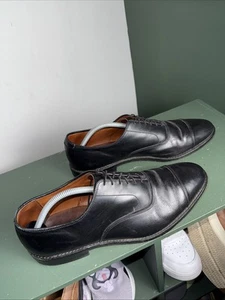 Allen Edmonds Park Avenue 5615 Mens Black Leather Oxford Cap Toe Shoes Size 11.5 - Picture 1 of 8