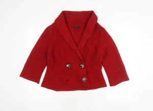 Hobbs Womens Red Wool Suit Jacket Size 14 - Picture 1 of 12
