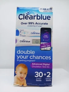 Clearblue Advanced Digital Ovulation Kit 30+2 Exp 07/2026+ - Picture 1 of 3